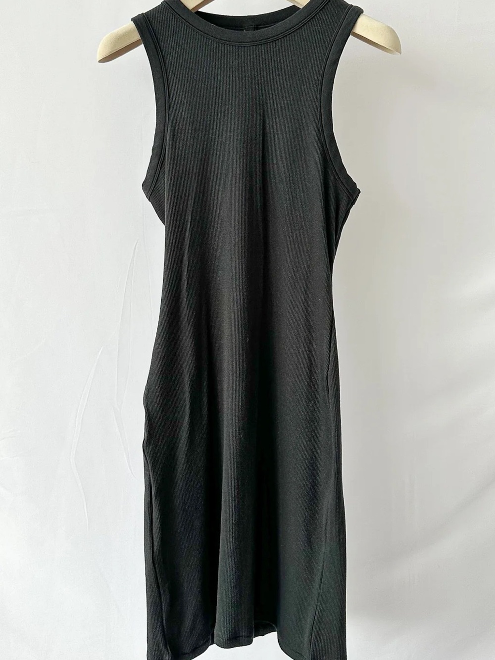 Skims Cotton Black Dress - Picture 1 of 4